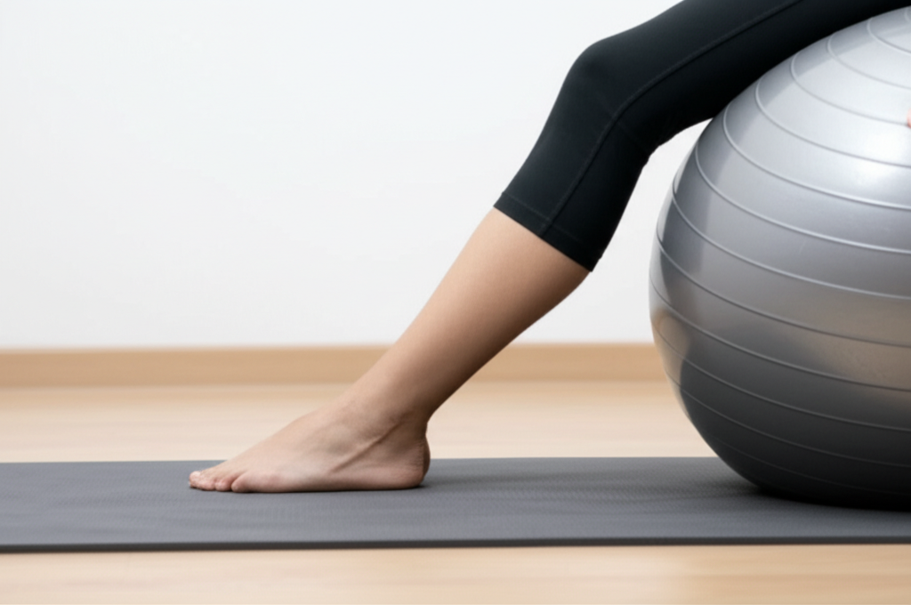 fit ball leg flexibility enhance workout