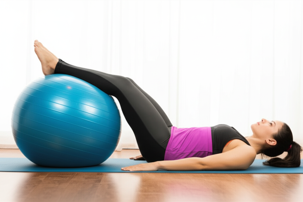 fit ball leg flexibility enhance workout