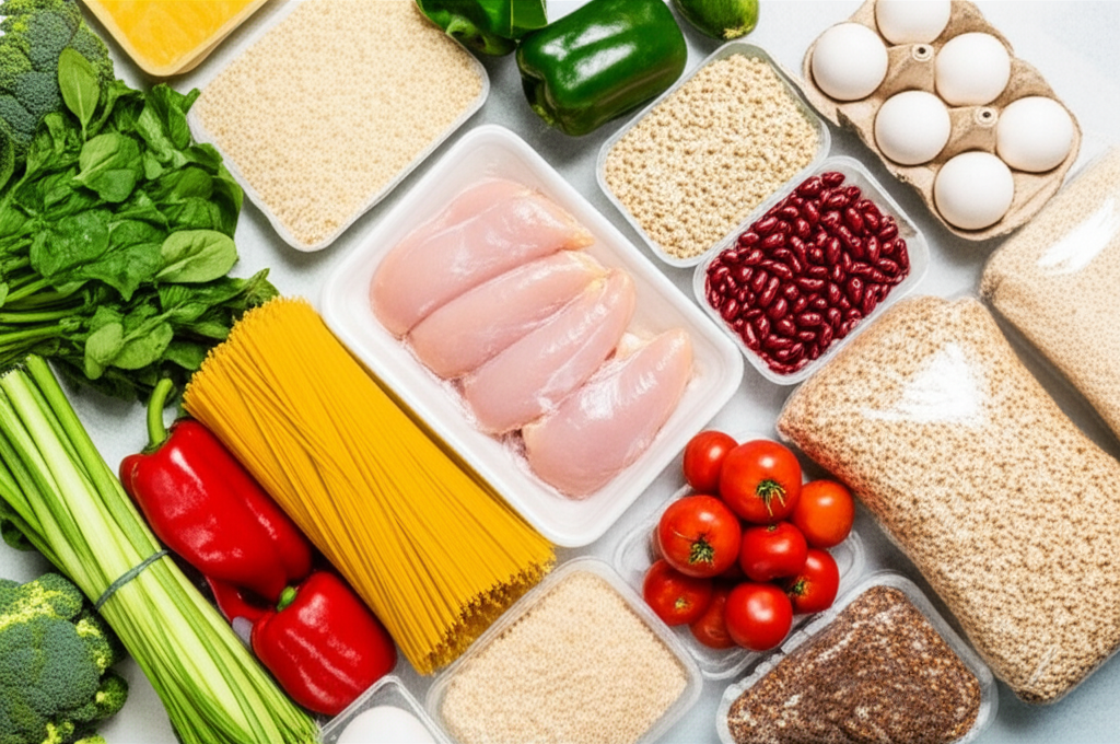 grocery haul get shredded budget friendly