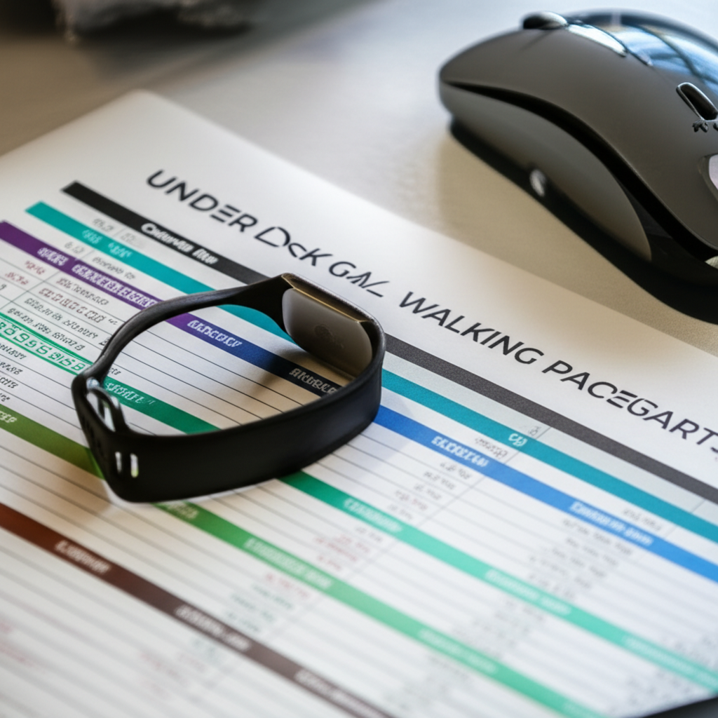 under desk walking calories pace chart